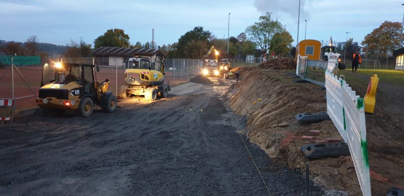 Baustelle Straßenbau